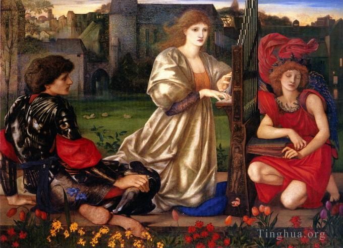 Edward Burne-Jones Peinture à l'huile - Le Chant d'Amour Chanson d'Amour