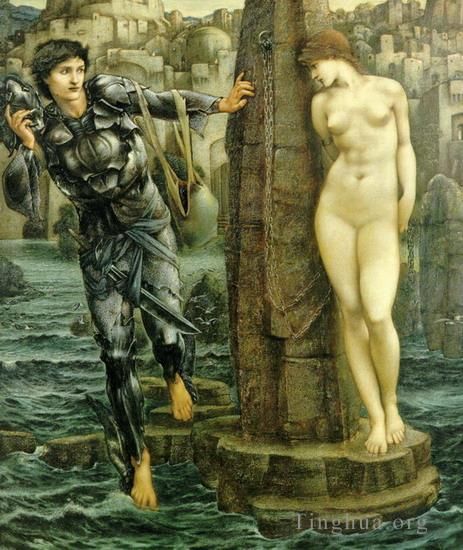 Edward Burne-Jones Peinture à l'huile - Rocher du malheur