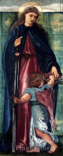 Edward Burne-Jones Peinture à l'huile - Sainte Dorothée