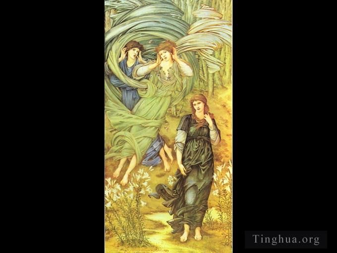 Edward Burne-Jones Peinture à l'huile - Sponsa de Libano détail Walker Art Gallery Liverpool