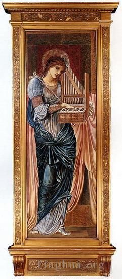 Edward Burne-Jones œuvres - Sainte Cécile