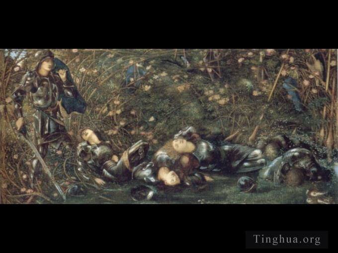 Edward Burne-Jones Peinture à l'huile - La bruyère rose Le bois de bruyère