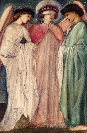 Edward Burne-Jones Peinture à l'huile - Le premier mariage