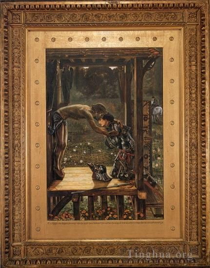 Edward Burne-Jones Peinture à l'huile - Le chevalier miséricordieux