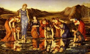 Edward Burne-Jones œuvres - Le miroir de Vénus