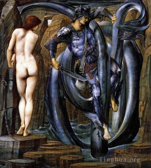 Edward Burne-Jones Peinture à l'huile - La série Persée Le destin accompli 188485