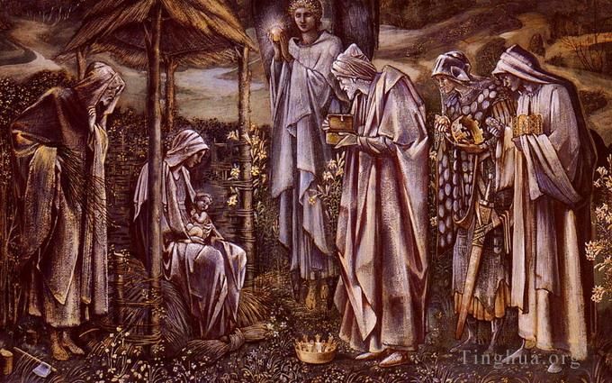 Edward Burne-Jones Peinture à l'huile - L'étoile de Bethléem