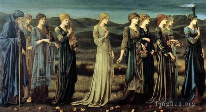 Edward Burne-Jones Peinture à l'huile - Les noces de Psyché 1895