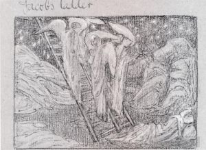 Edward Burne-Jones œuvres - L'échelle de Jacob
