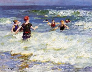 Edward Henry Potthast œuvres - Dans le Surf2
