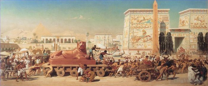 Edward Poynter Peinture à l'huile - Israël en Égypte