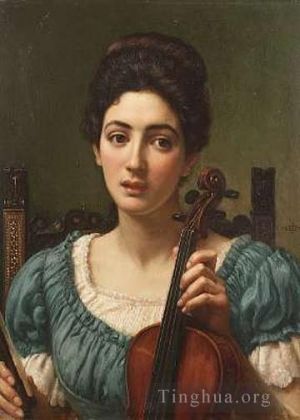 Edward Poynter œuvres - John Sir le violoniste 1891