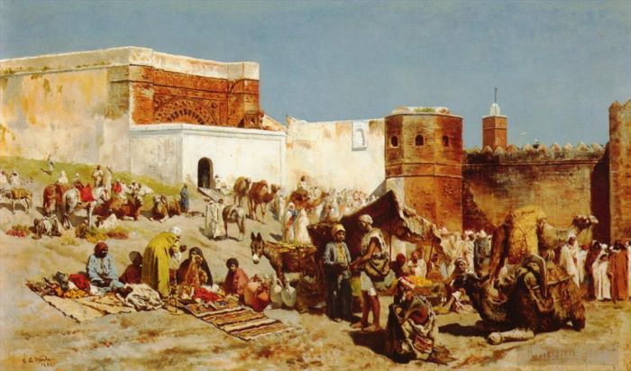 Edwin Lord Weeks Peinture à l'huile - Marché Libre Maroc