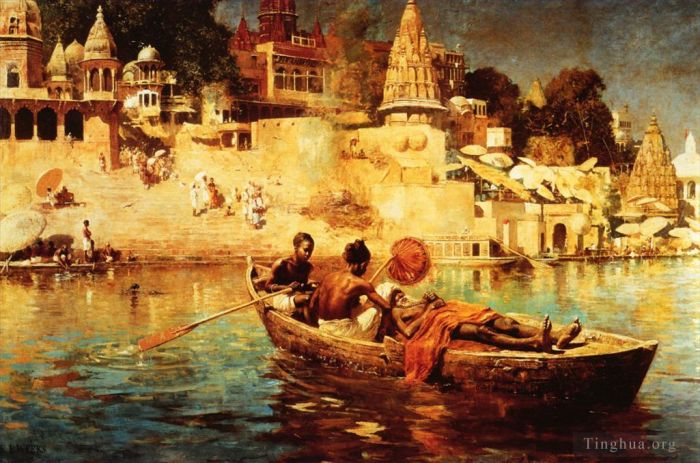Edwin Lord Weeks Peinture à l'huile - Le dernier voyage