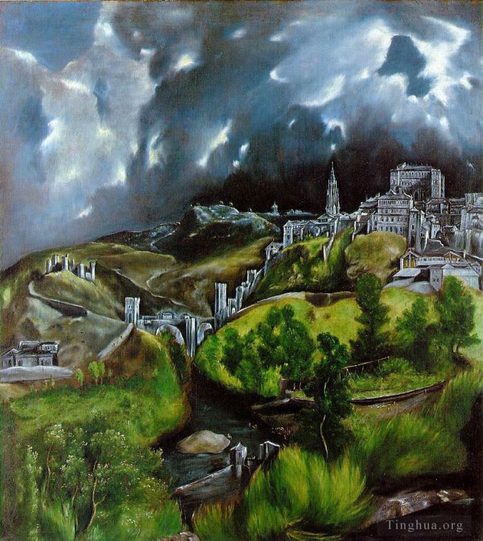 El Greco Types de peintures - Vue de Tolède