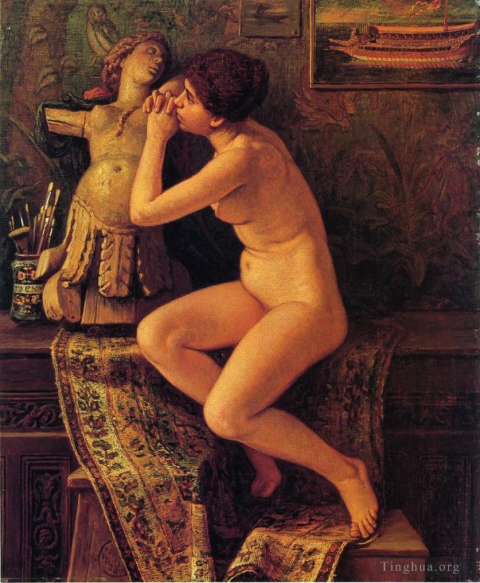 Elihu Vedder Peinture à l'huile - Le modèle vénitien