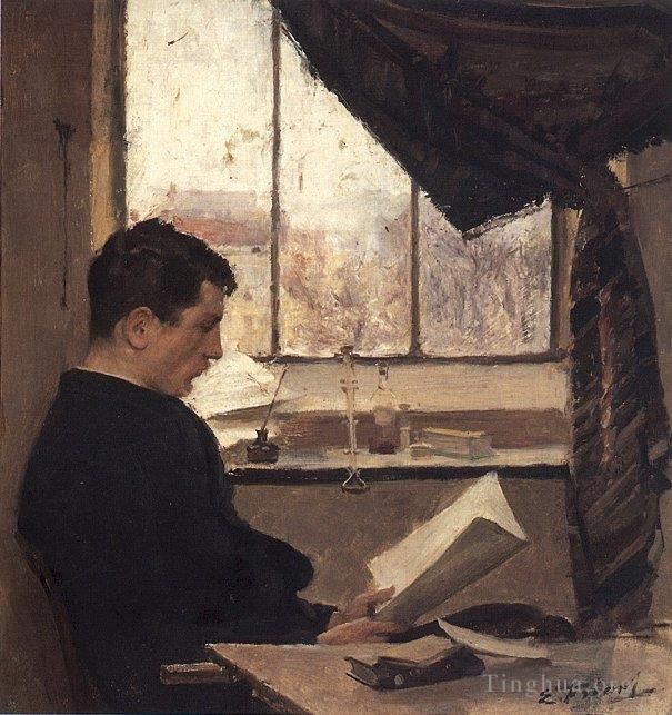 Émile Friant Peinture à l'huile - Autoportrait