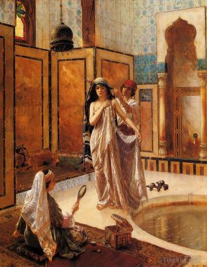 Rudolf Ernst œuvres - Le bain du harem