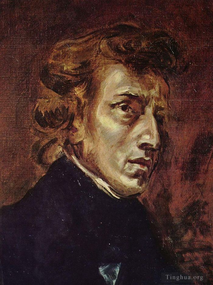 Ferdinand Victor Eugène Delacroix Peinture à l'huile - Frédéric Chopin