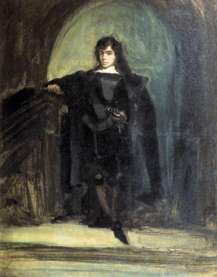 Ferdinand Victor Eugène Delacroix Peinture à l'huile - Autoportrait en tant que Ravenswood