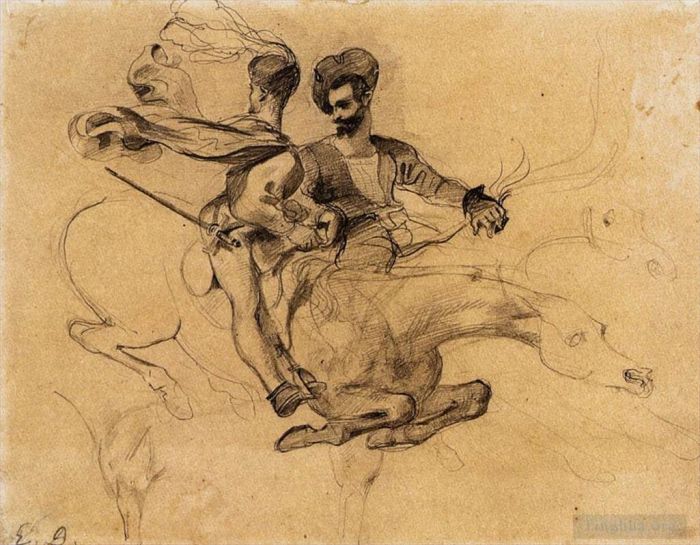 Ferdinand Victor Eugène Delacroix Types de peintures - Illustration pour Faust de Goethe