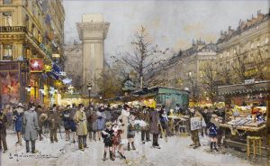 Eugène Galien-Laloue œuvres - Paris Porte Saint Denis 5