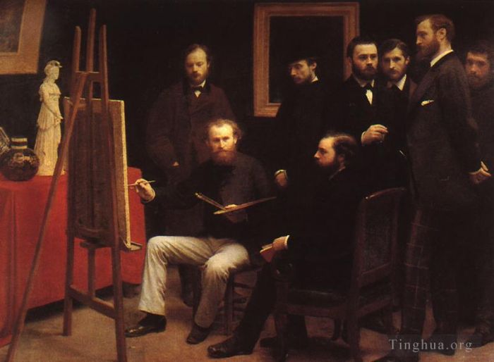 Henri Fantin-Latour Peinture à l'huile - Un Atelier aux Batignolles 1870