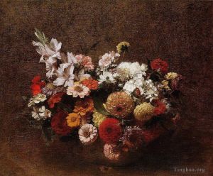 Henri Fantin-Latour œuvres - Bouquet de fleurs