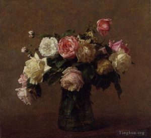 Henri Fantin-Latour œuvres - Bouquet de Roses