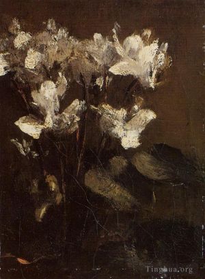 Henri Fantin-Latour œuvres - Fleurs cyclamens