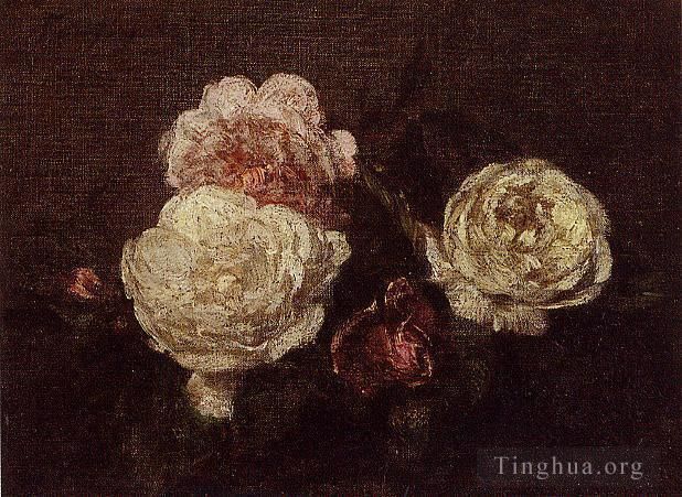 Henri Fantin-Latour Peinture à l'huile - Fleurs Roses2