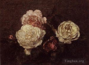 Henri Fantin-Latour œuvres - Fleurs Roses2