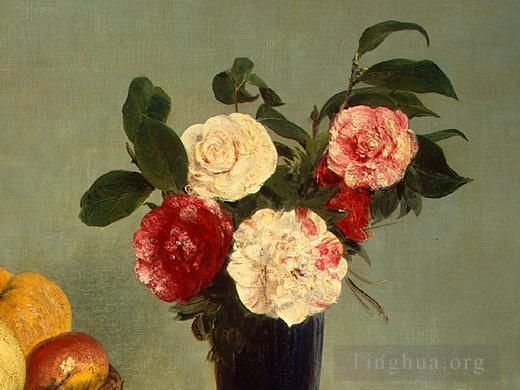 Henri Fantin-Latour Peinture à l'huile - Nature morte 1866détail4
