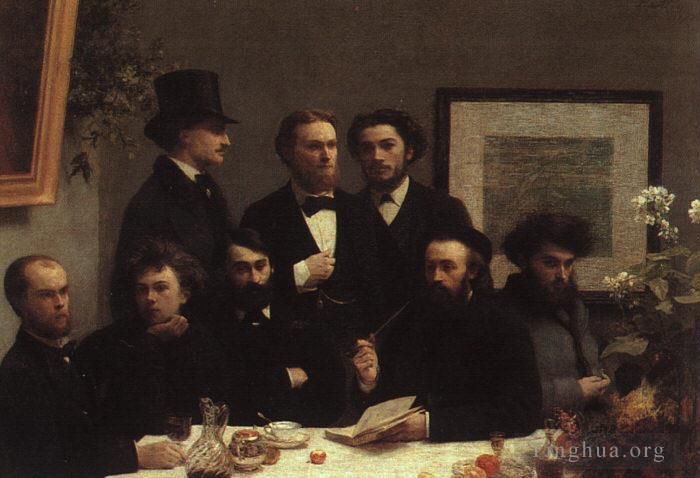 Henri Fantin-Latour Peinture à l'huile - Le coin de la table 1872
