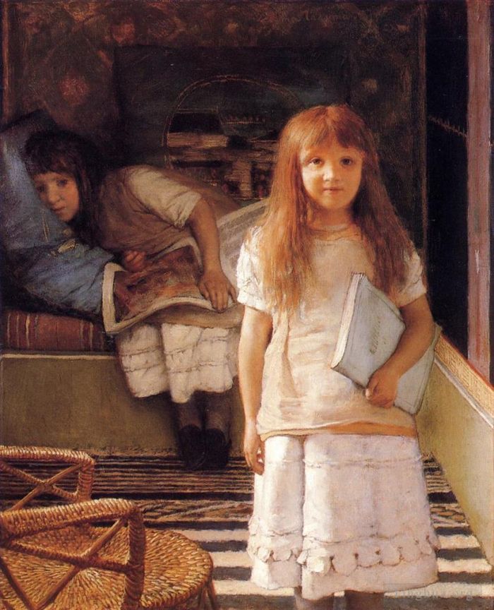 Henri Fantin-Latour Peinture à l'huile - C'est notre coin Laurense et Anna Alma Tadema