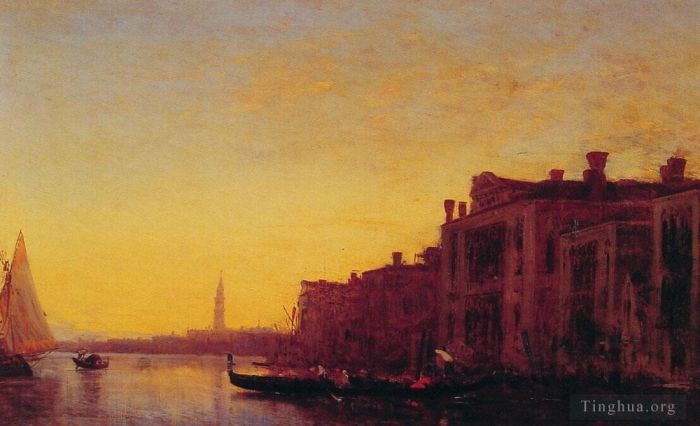 Félix Ziem Peinture à l'huile - Grand Canal Venise