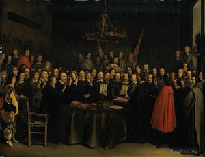 Filippino Lippi œuvres - Borch II Gérard ter La Ratification du Traité de Munster 1er mai 1648