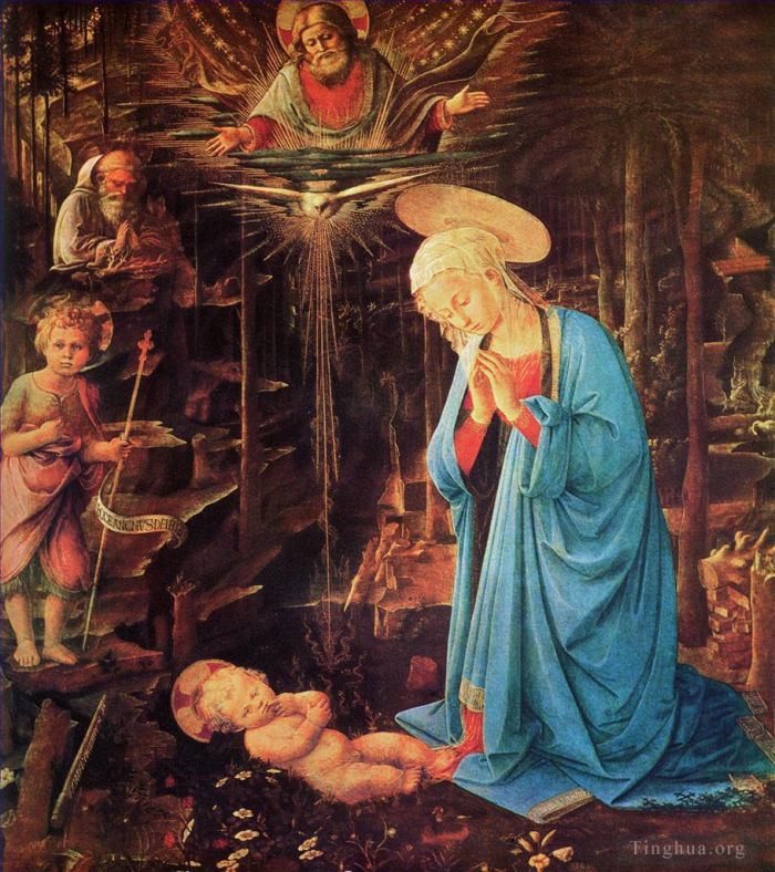 Filippino Lippi Peinture à l'huile - Marie et l'Enfant