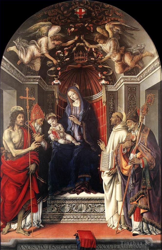 Filippino Lippi Peinture à l'huile - Retable de la Signoria Pala degli Otto 1486