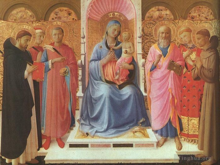 Fra Angelico Types de peintures - Retable d'Annalena