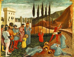 Fra Angelico œuvres - Décapitation de saint Côme et saint Damien