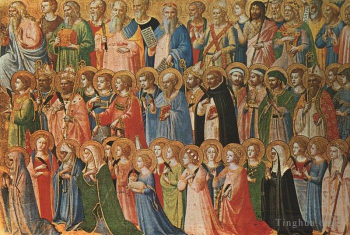 Fra Angelico Types de peintures - Le Christ glorifié dans la cour du ciel