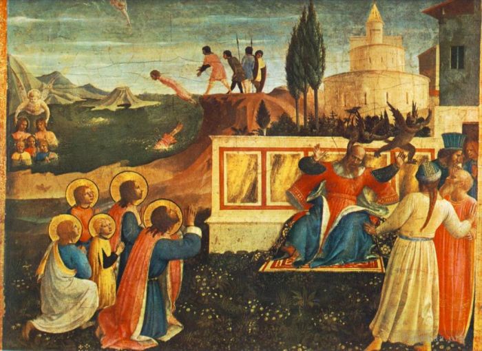 Fra Angelico Types de peintures - Saint Côme et saint Damien condamnés