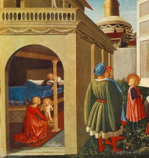 Fra Angelico œuvres - Histoire de Saint Nicolas Naissance de Saint Nicolas