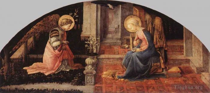 Fra Filippo Lippi Types de peintures - 5 Annonciation 1445