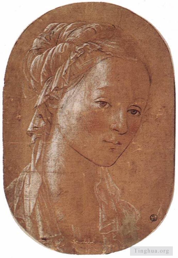 Fra Filippo Lippi Types de peintures - Tête De Femme 1452