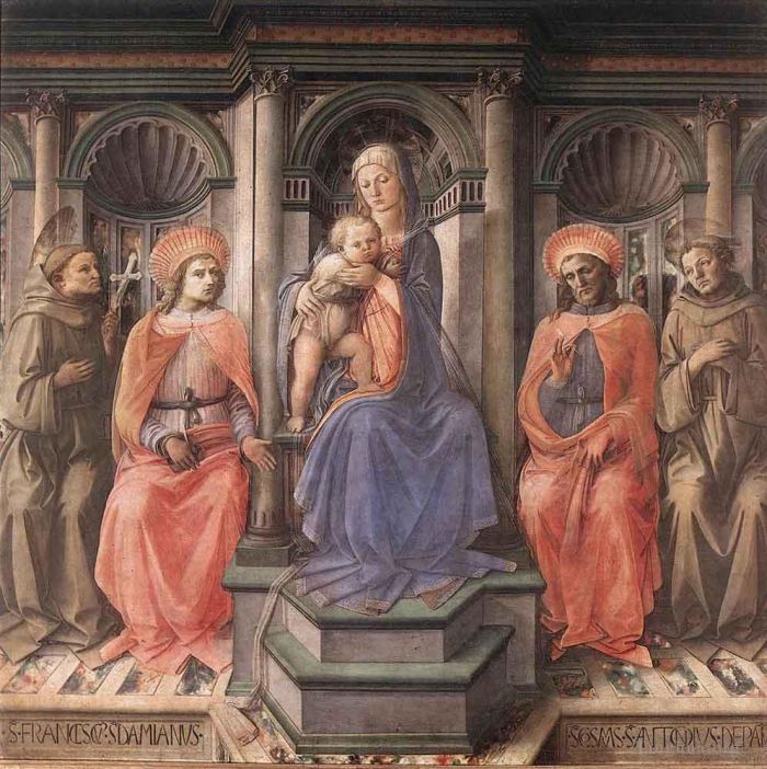 Fra Filippo Lippi Types de peintures - Madone trônant avec des saints