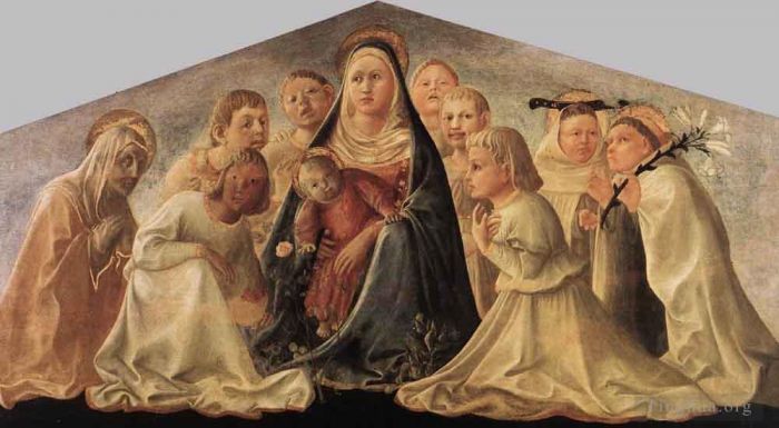 Fra Filippo Lippi Types de peintures - Madone de l'humilité Trivulzio Madonna