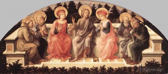 Fra Filippo Lippi Types de peintures - Sept saints