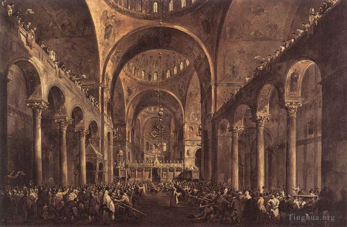 Francesco Guardi Peinture à l'huile - Doge Alvise IV Mocenigo